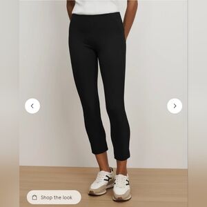 Veronica Beard Scuba Slim-Fit Black High-Rise Cropped Pants New Size 8